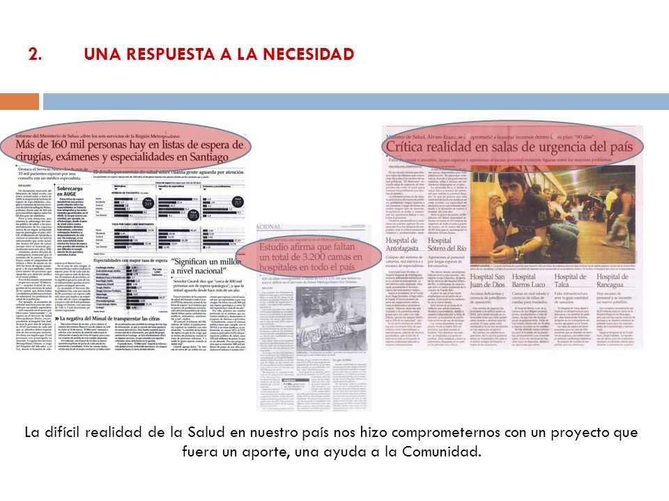 2. UNA RESPUESTA A LA NECESIDAD