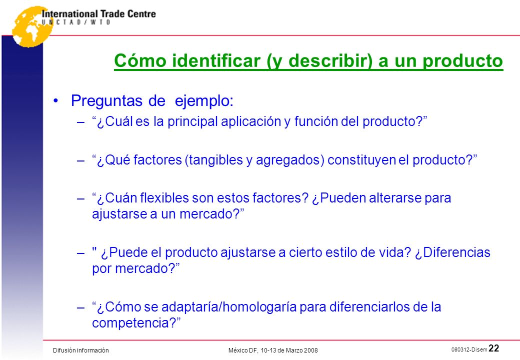 Cómo identificar (y describir) a un producto