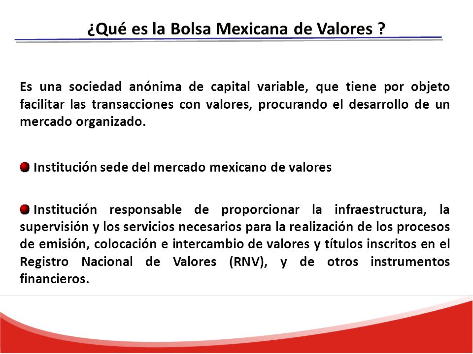 ¿Qué es la Bolsa Mexicana de Valores