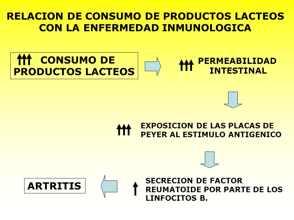 RELACION DE CONSUMO DE PRODUCTOS LACTEOS