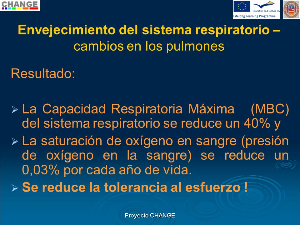 Envejecimiento del sistema respiratorio – cambios en los pulmones