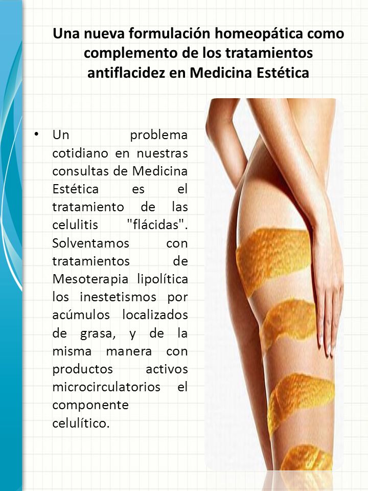 Una nueva formulación homeopática como complemento de los tratamientos antiflacidez en Medicina Estética