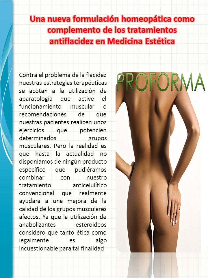 Una nueva formulación homeopática como complemento de los tratamientos antiflacidez en Medicina Estética