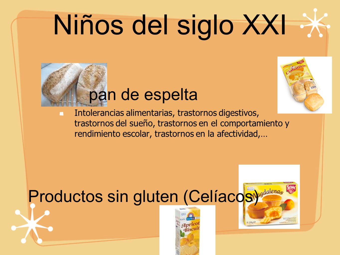Productos sin gluten (Celíacos)