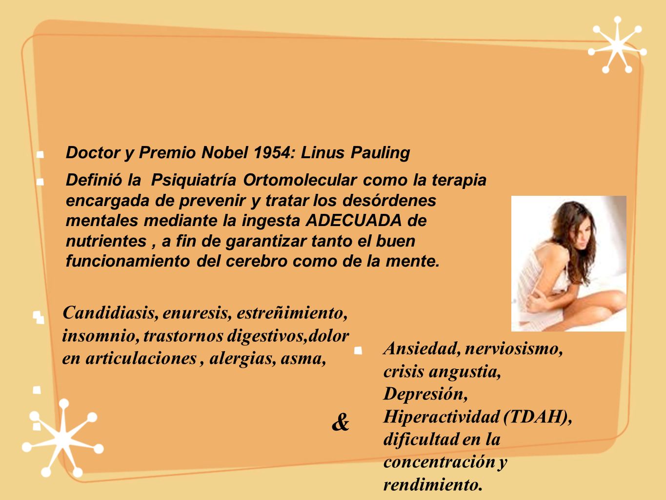 Unidad Cuerpo - Mente No puede haber una mente sana , en un cuerpo enfermo, ni puede haber una mente enferma, en un cuerpo sano