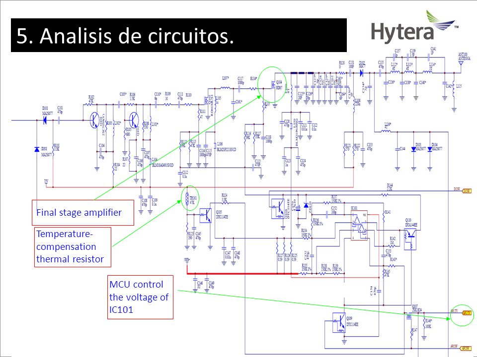 5. Analisis de circuitos. Final stage amplifier