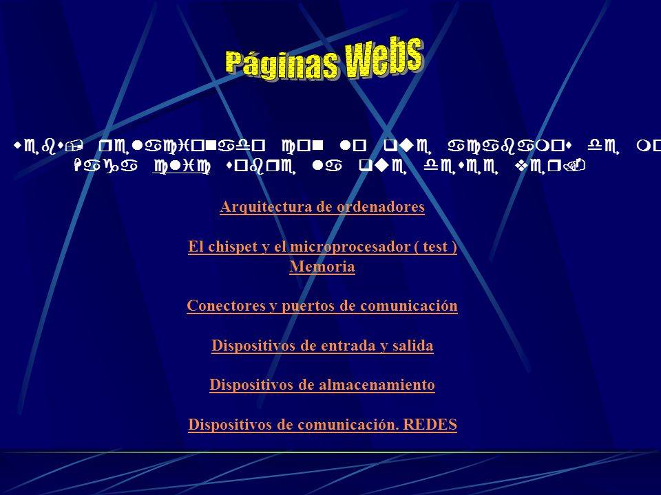 Páginas Webs Páginas webs, relacionado con lo que acabamos de mostrar.