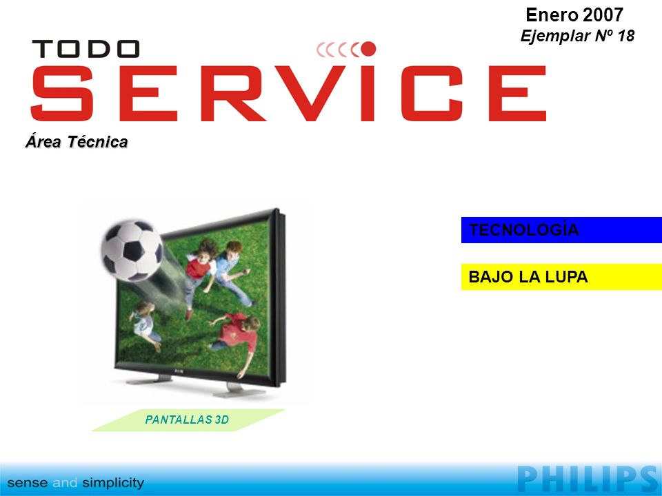 Enero 2007 Ejemplar Nº 18 Área Técnica TECNOLOGÍA BAJO LA LUPA