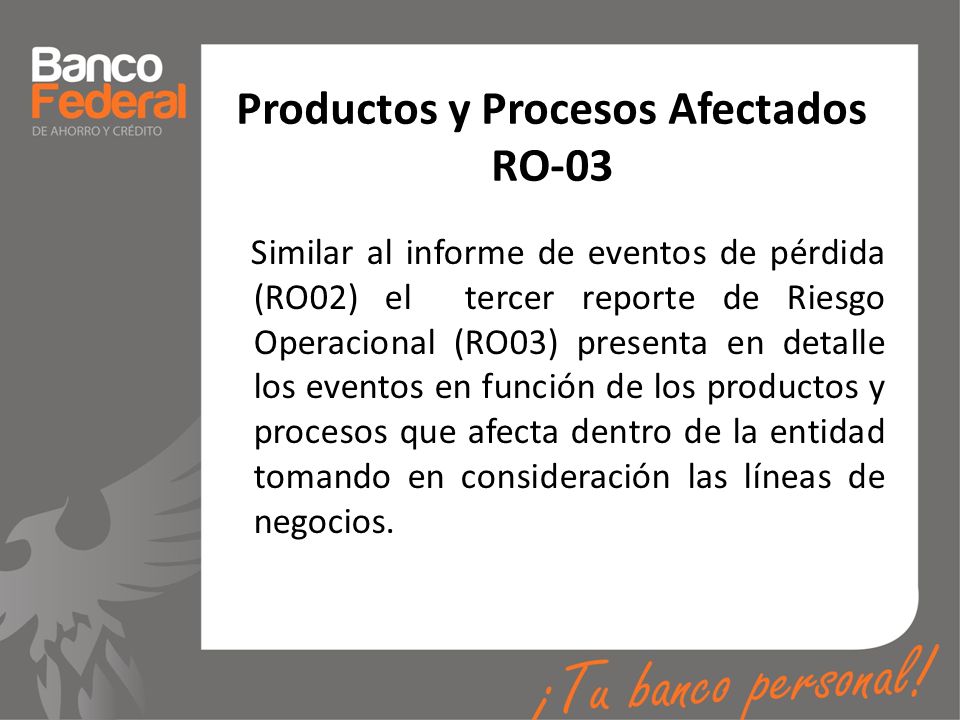Productos y Procesos Afectados RO-03