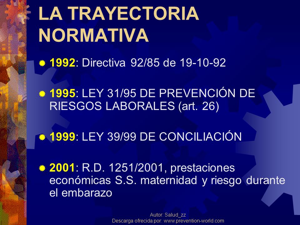 LA TRAYECTORIA NORMATIVA