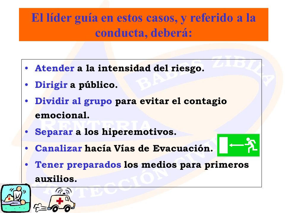 El líder guía en estos casos, y referido a la conducta, deberá: