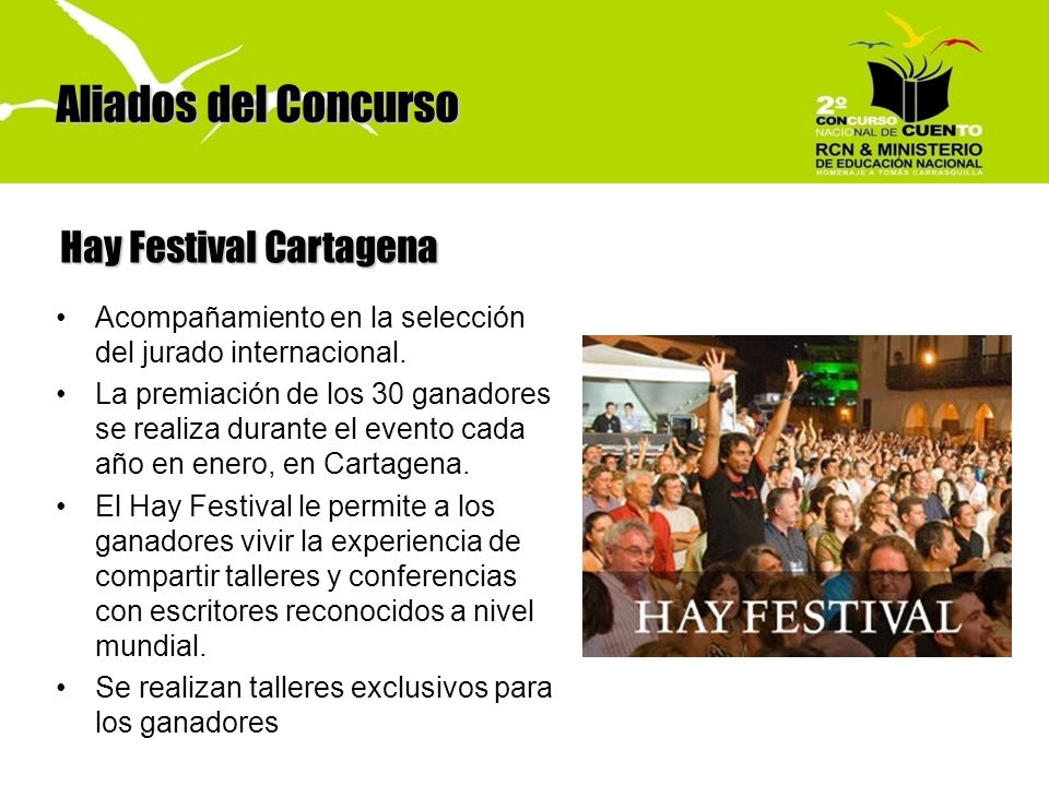 Aliados del Concurso Hay Festival Cartagena