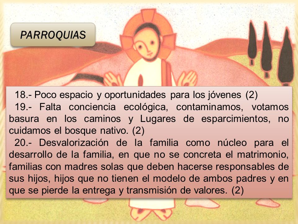 PARROQUIAS 18.- Poco espacio y oportunidades para los jóvenes (2)