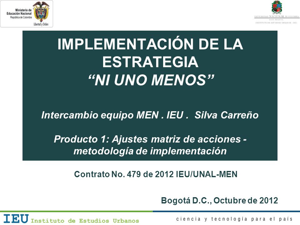 IMPLEMENTACIÓN DE LA ESTRATEGIA NI UNO MENOS Intercambio equipo MEN