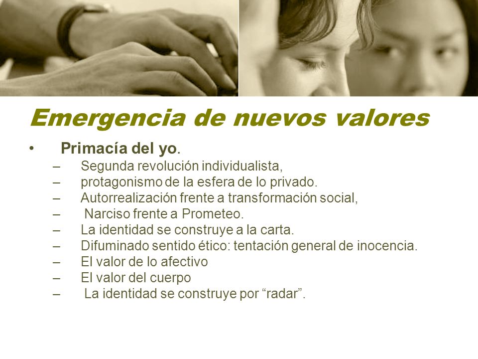 Emergencia de nuevos valores
