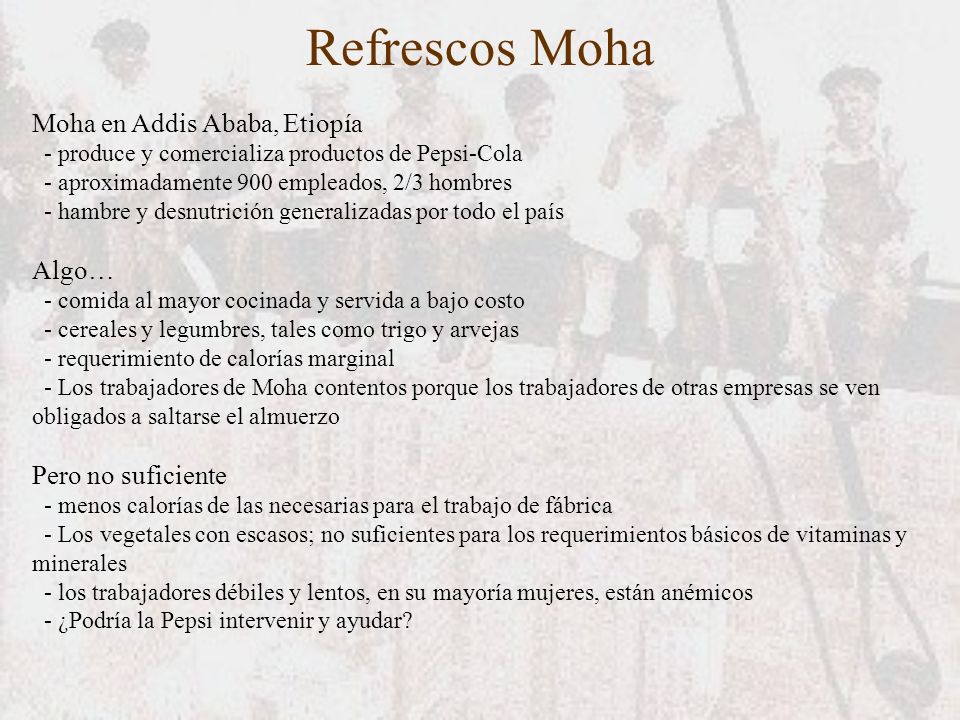 Refrescos Moha Moha en Addis Ababa, Etiopía Algo… Pero no suficiente