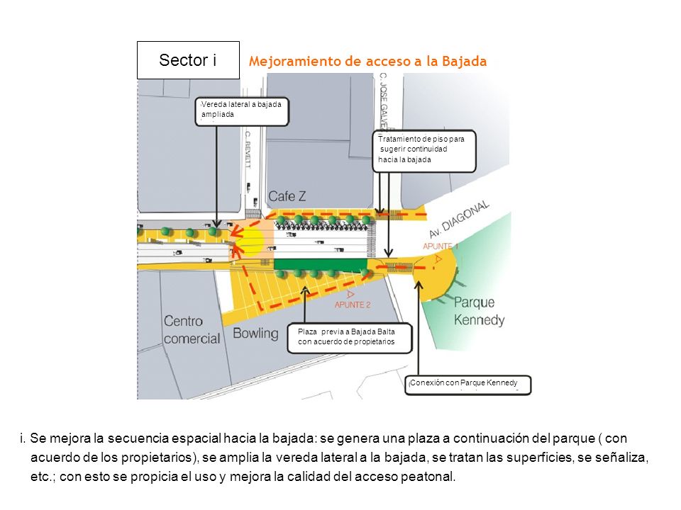 Sector i Mejoramiento de acceso a la Bajada