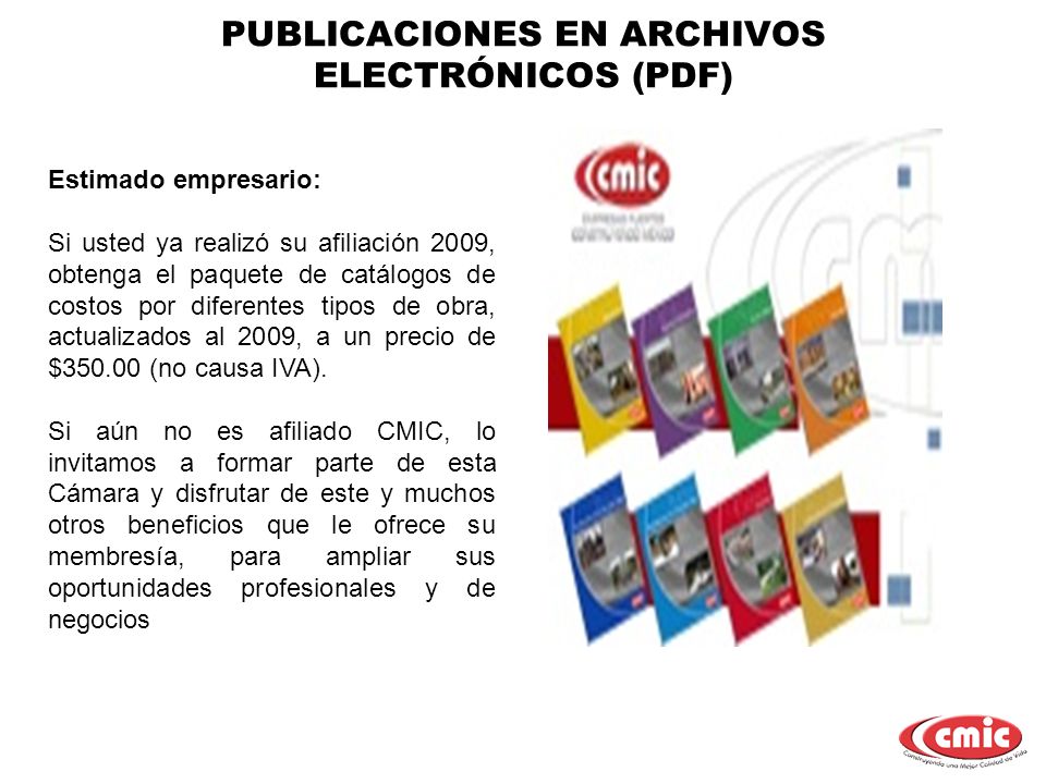 PUBLICACIONES EN ARCHIVOS ELECTRÓNICOS (PDF)