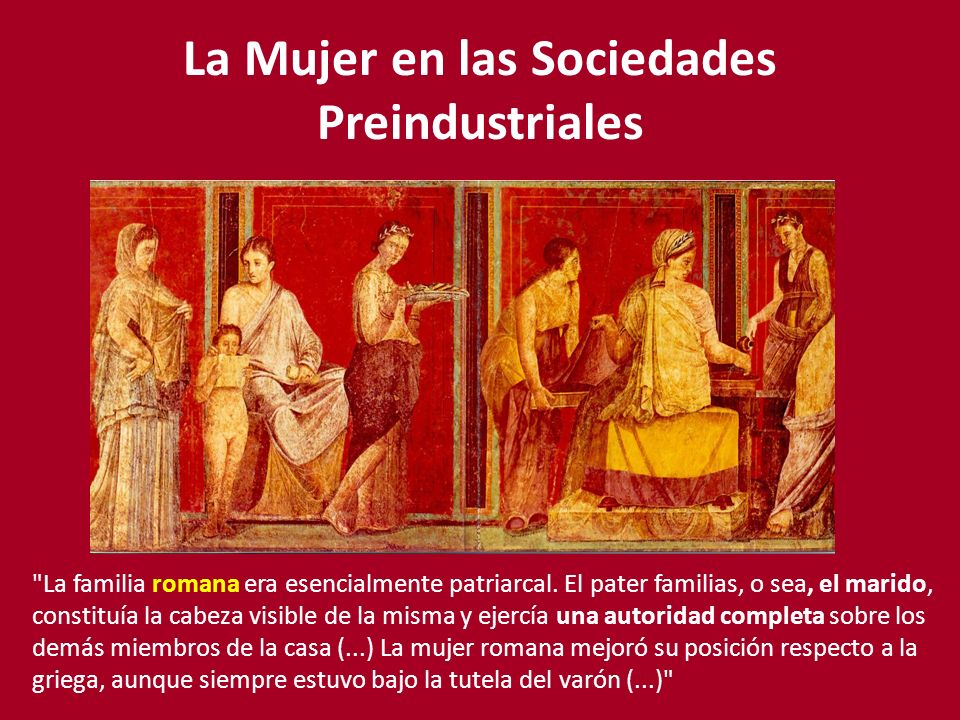 La Mujer en las Sociedades Preindustriales