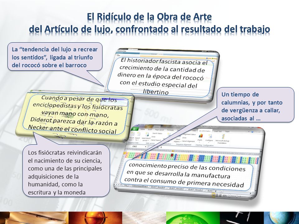 El Ridículo de la Obra de Arte del Artículo de lujo, confrontado al resultado del trabajo