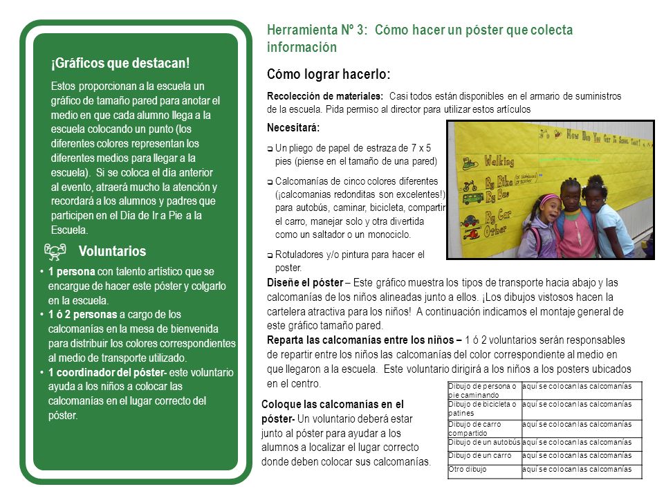 Herramienta Nº 3: Cómo hacer un póster que colecta información
