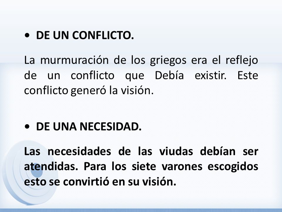 • DE UN CONFLICTO. La murmuración de los griegos era el reflejo de un conflicto que Debía existir.