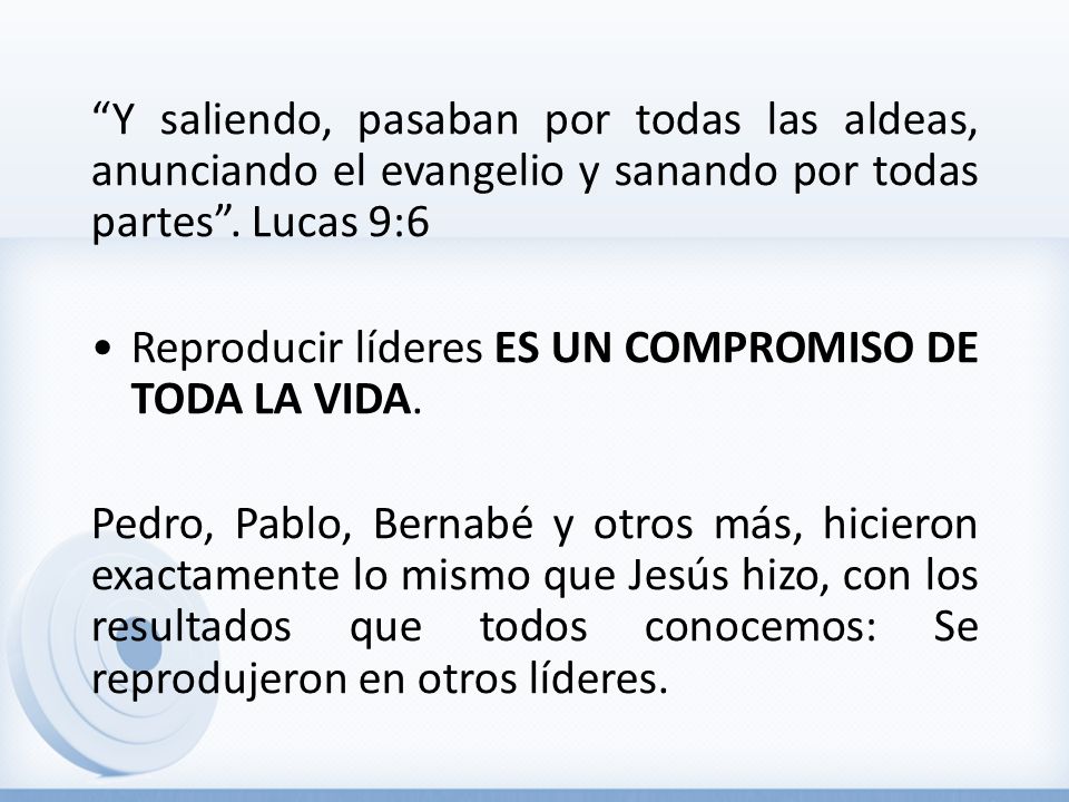 Y saliendo, pasaban por todas las aldeas, anunciando el evangelio y sanando por todas partes . Lucas 9:6
