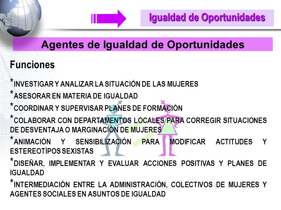 Igualdad de Oportunidades Agentes de Igualdad de Oportunidades
