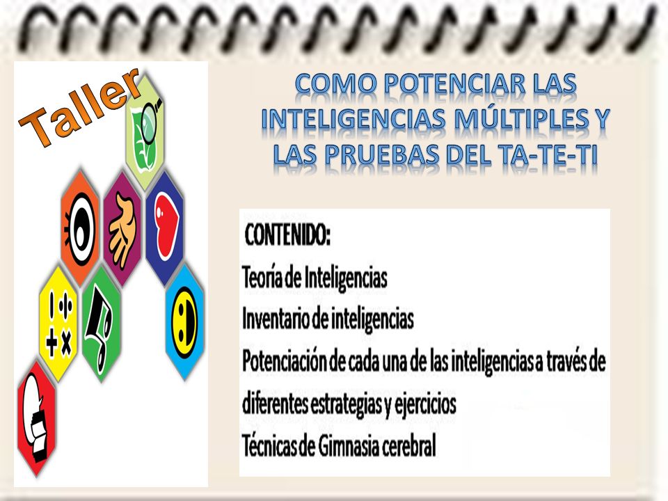 COMO POTENCIAR LAS INTELIGENCIAS MÚLTIPLES Y LAS PRUEBAS DEL TA-TE-TI