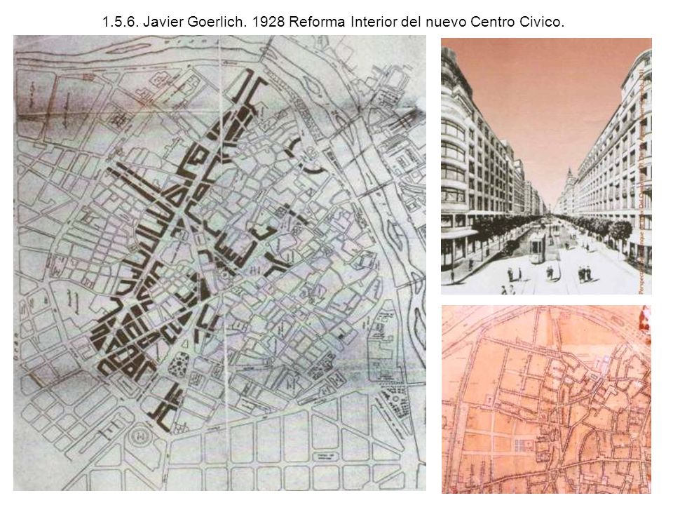 Javier Goerlich Reforma Interior del nuevo Centro Civico.