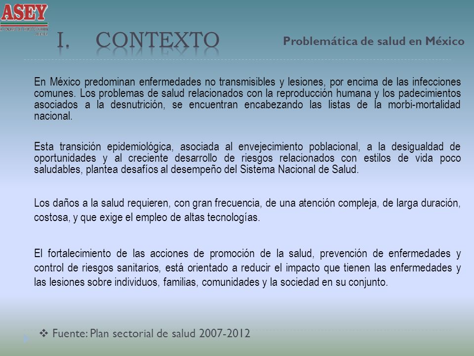 Problemática de salud en México