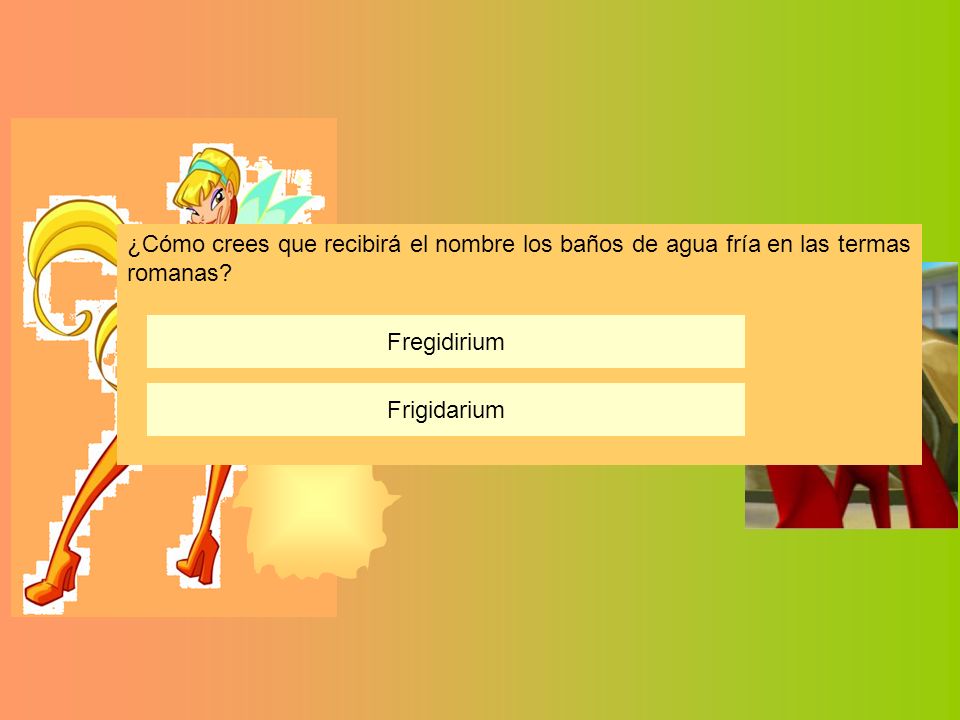 ¿Cómo crees que recibirá el nombre los baños de agua fría en las termas romanas