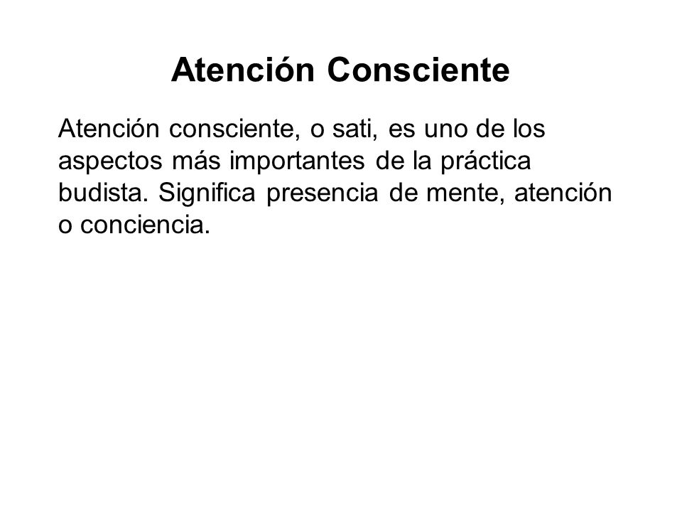 Atención Consciente