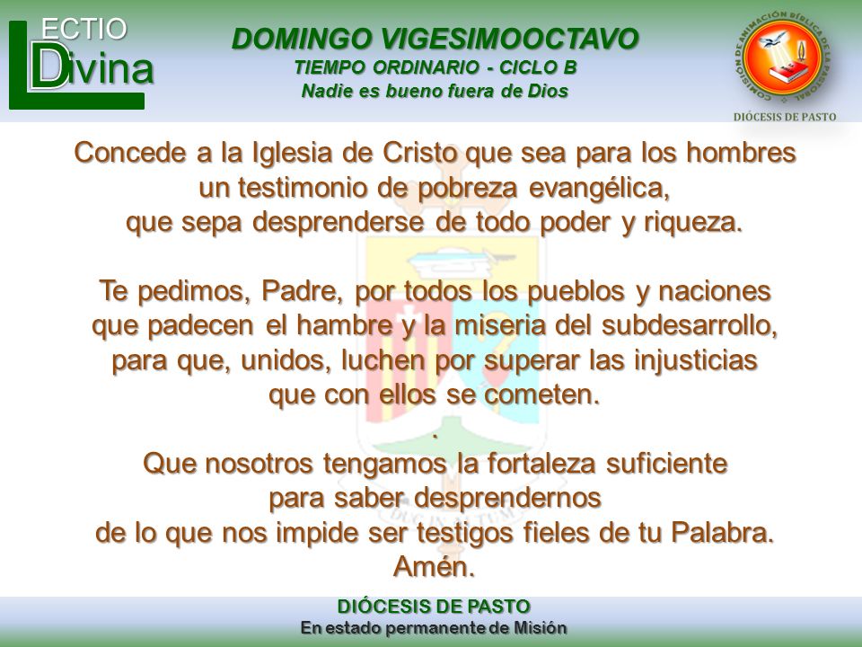 Concede a la Iglesia de Cristo que sea para los hombres