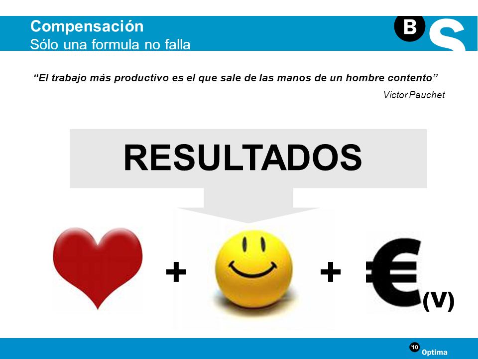 + + RESULTADOS (V) Compensación Sólo una formula no falla