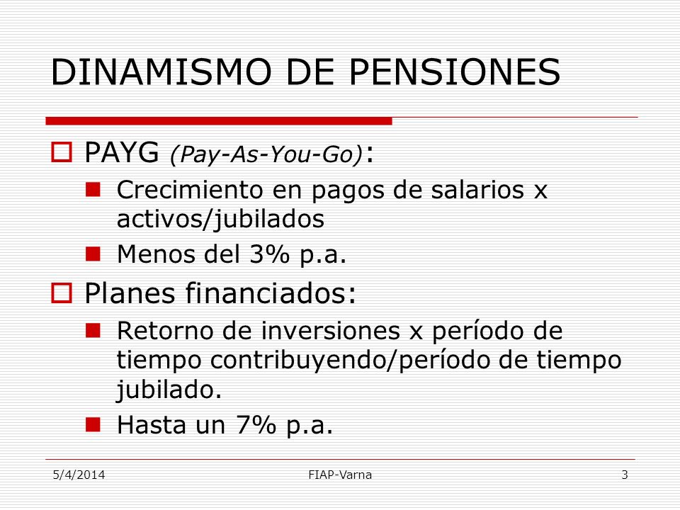 DINAMISMO DE PENSIONES