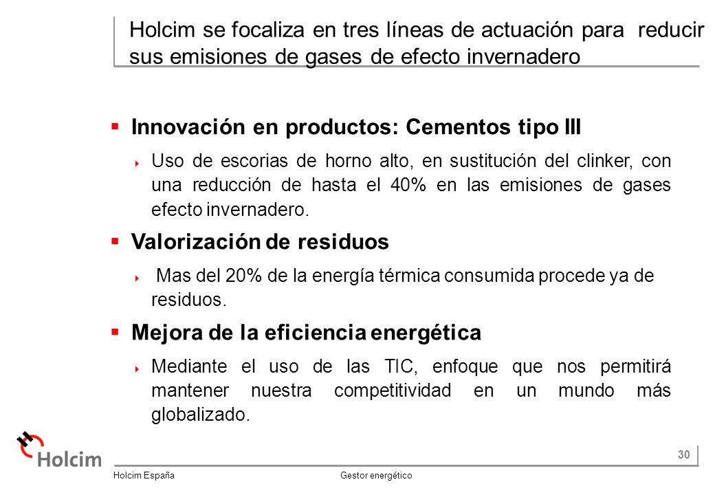 Innovación en productos: Cementos tipo III