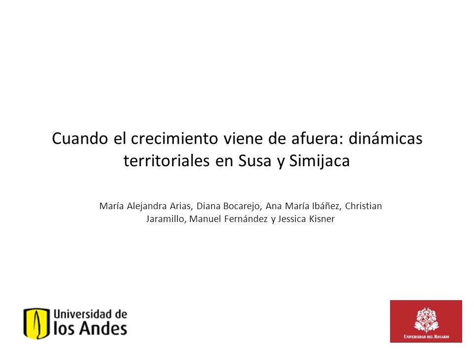Cuando el crecimiento viene de afuera: dinámicas territoriales en Susa y Simijaca