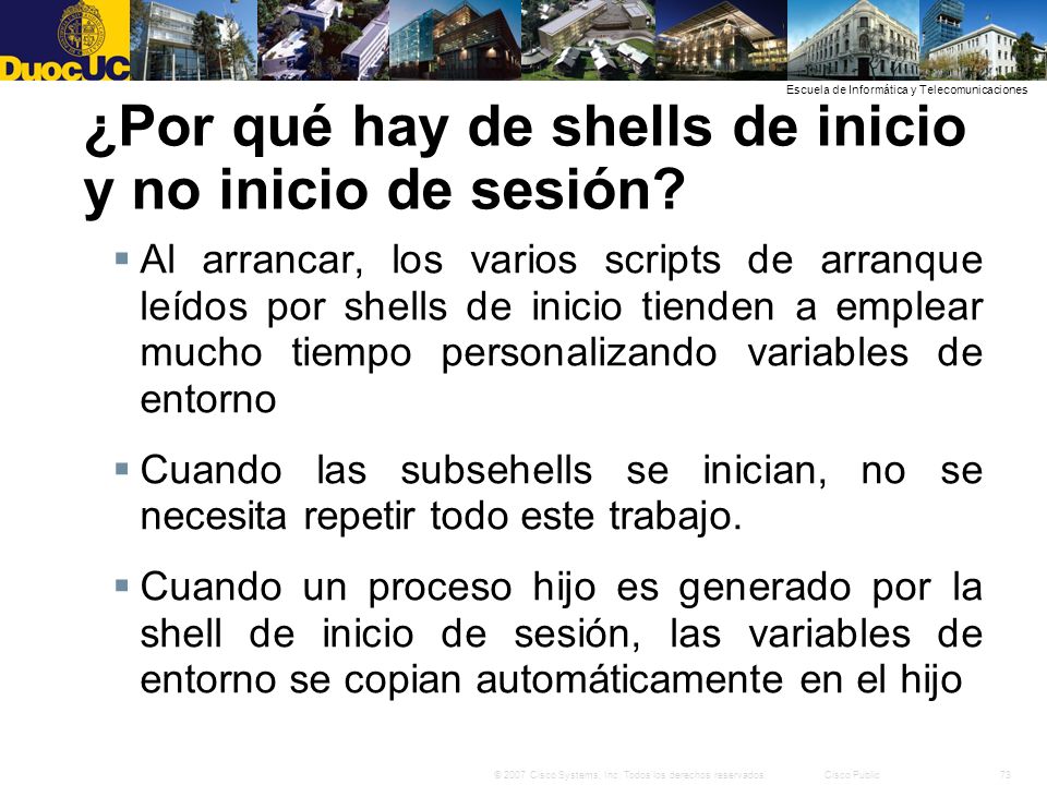 ¿Por qué hay de shells de inicio y no inicio de sesión