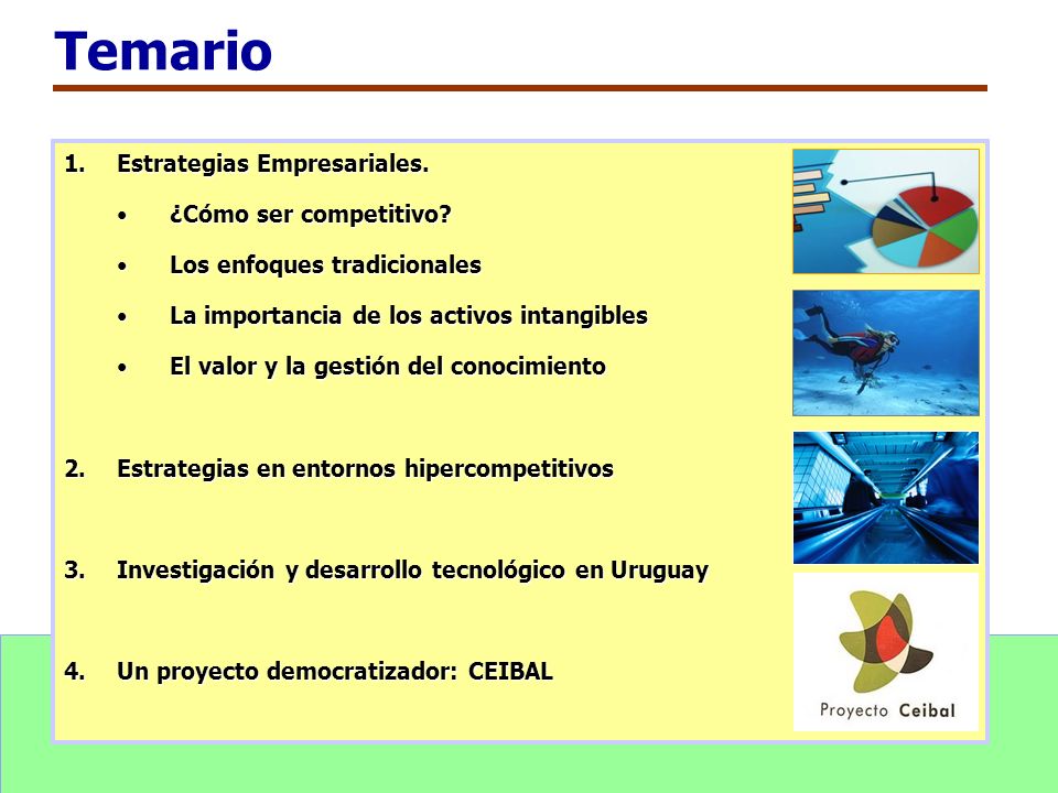 Temario Estrategias Empresariales. ¿Cómo ser competitivo