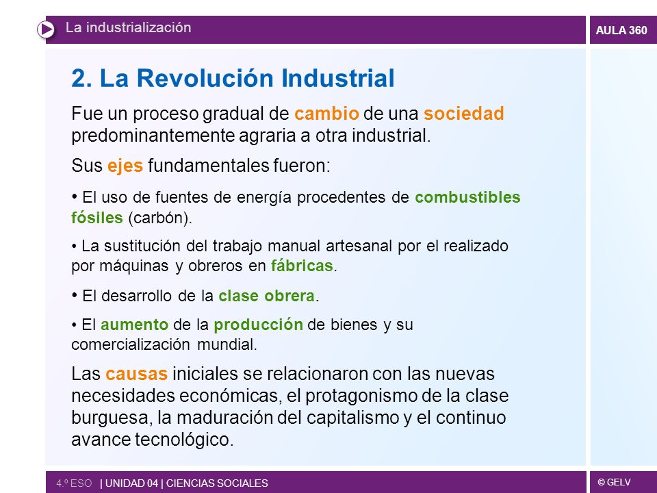 2. La Revolución Industrial
