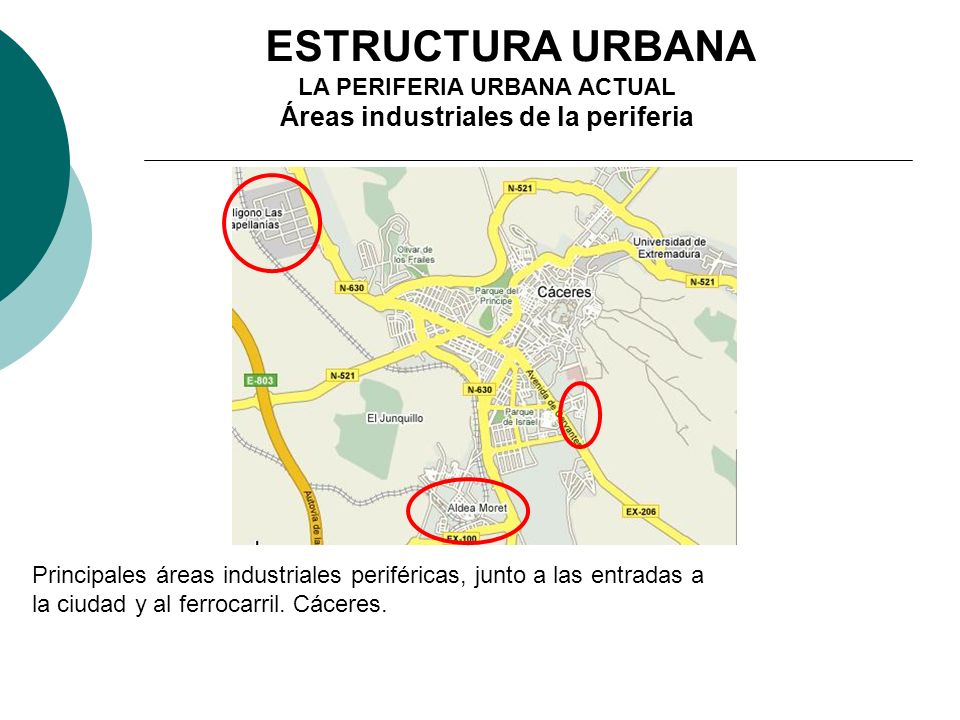 LA PERIFERIA URBANA ACTUAL Áreas industriales de la periferia