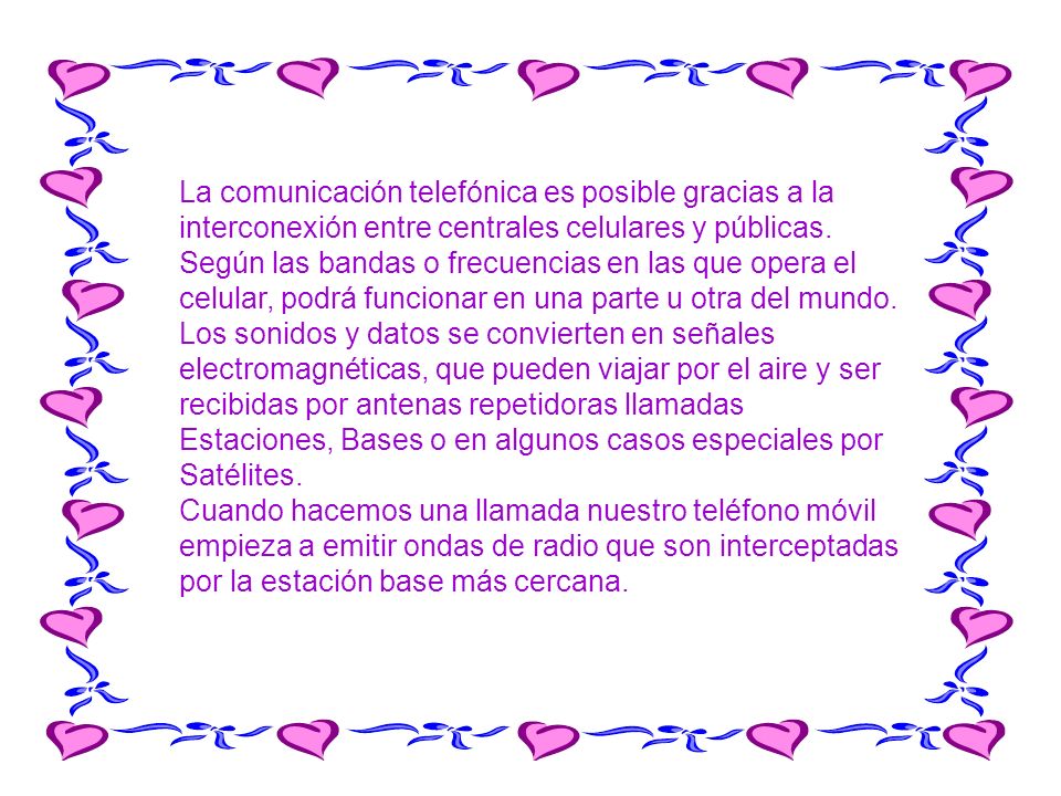 La comunicación telefónica es posible gracias a la interconexión entre centrales celulares y públicas.