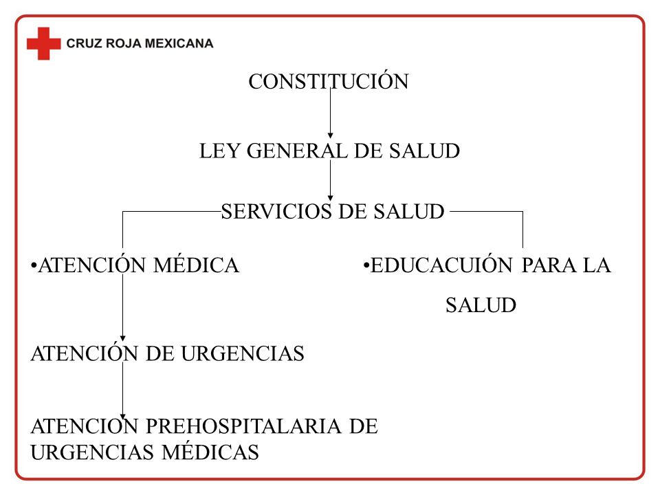 CONSTITUCIÓN LEY GENERAL DE SALUD. SERVICIOS DE SALUD. ATENCIÓN MÉDICA. EDUCACUIÓN PARA LA. SALUD.