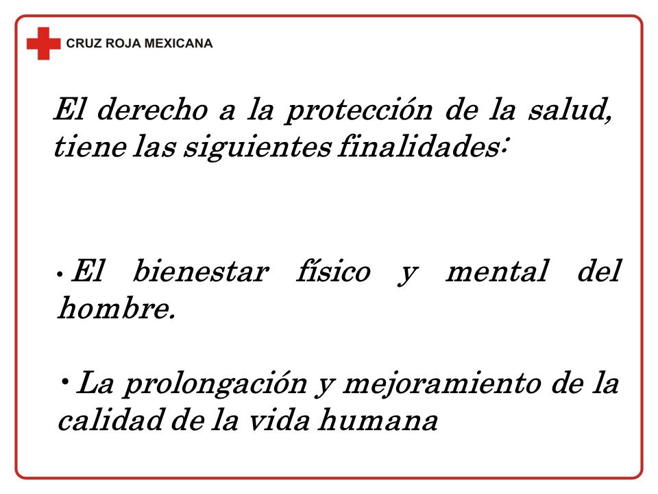 La prolongación y mejoramiento de la calidad de la vida humana
