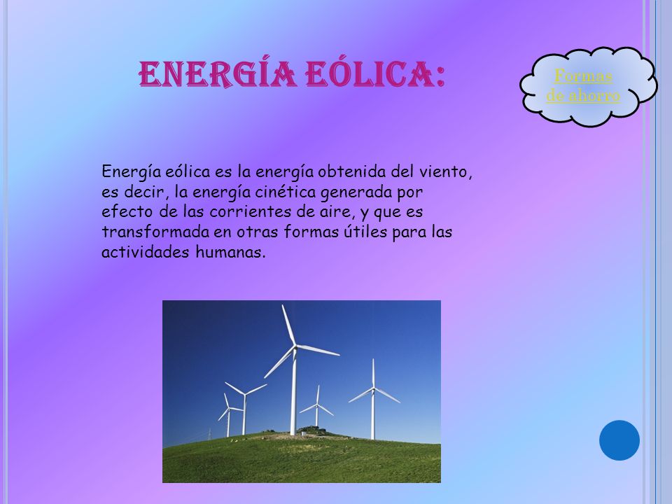 Energía eólica: Formas de ahorro