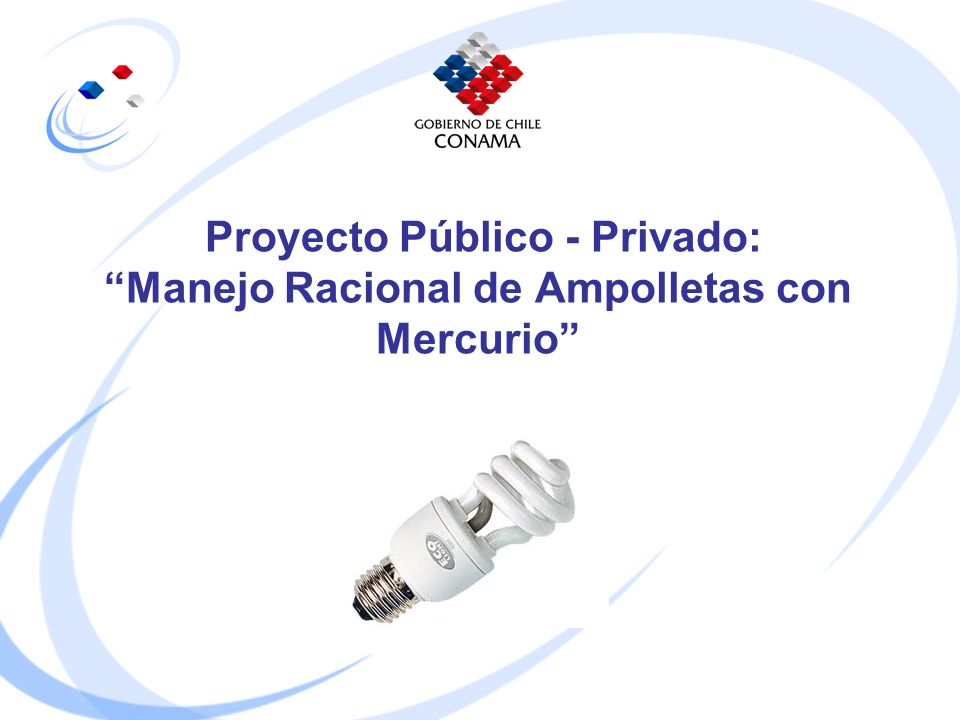 Proyecto Público - Privado: Manejo Racional de Ampolletas con Mercurio