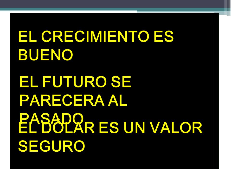 EL CRECIMIENTO ES BUENO