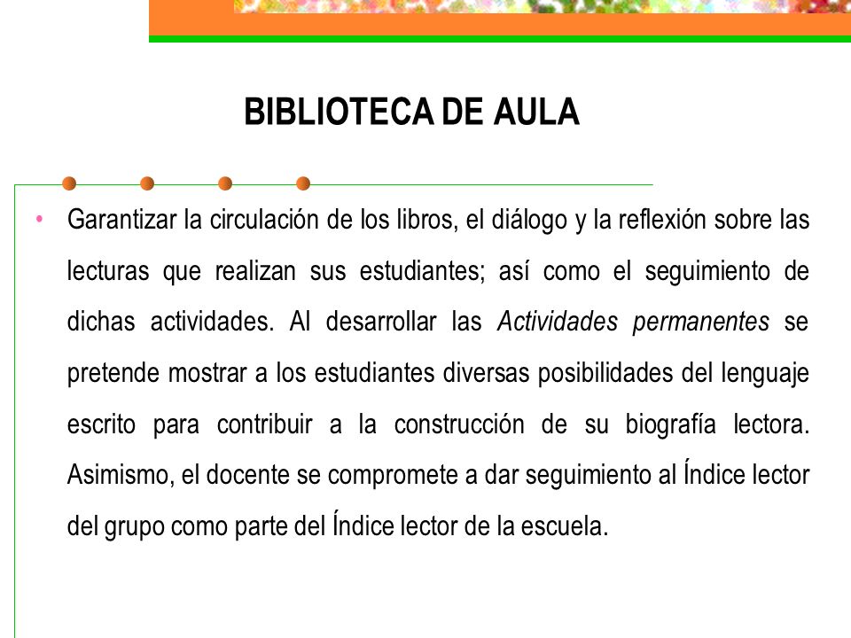 BIBLIOTECA DE AULA