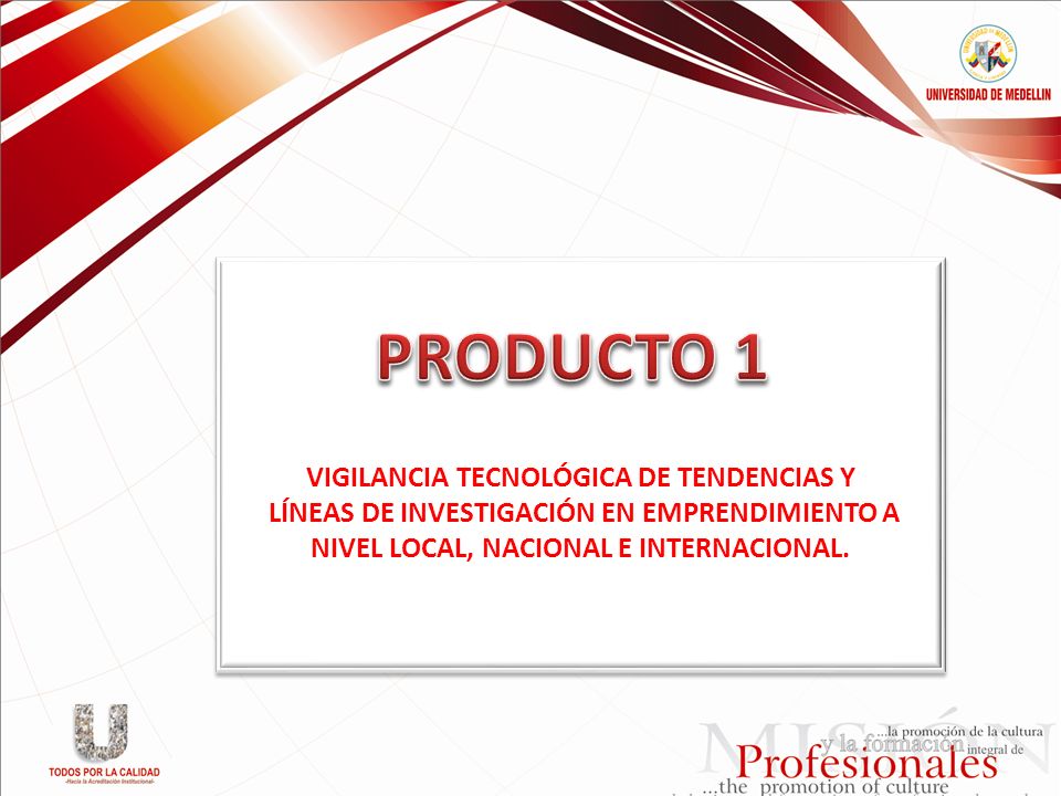 PRODUCTO 1 VIGILANCIA TECNOLÓGICA DE TENDENCIAS Y